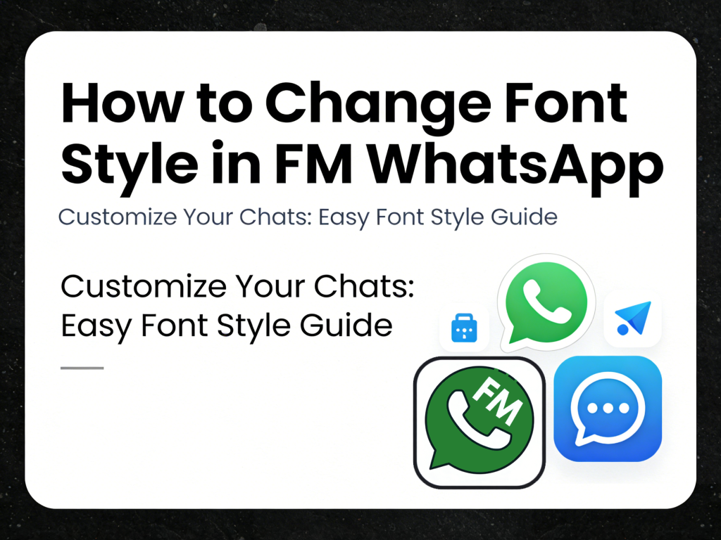How to Change Font Style in FM WhatsApp
